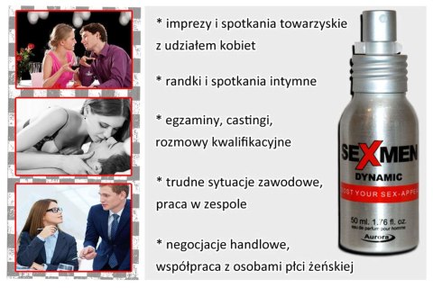 Feromony dla Mężczyzn Sexmen Dynamic 50 ml