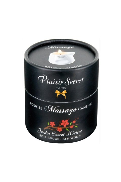 Świeca do Masażu Plaisir Secret – Czerwone Drewno (80 ml)