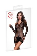 Elegancka Czarna Sukienka Kabaretka D02
