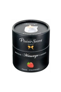 Zmysłowa Świeca do Masażu Plaisir Secret o Aromacie Truskawki, 80 ml