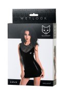 Czarna sukienka LULU Wetlook, rozmiar L