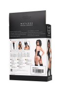 Body Wetlook 'Eileen' w zmysłowej czerni, rozmiar L