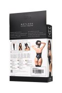 Zmysłowe body wetlook Jodi – czarne, rozmiar M