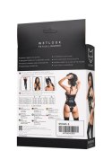 Zmysłowe body Wetlook Sherrie – czarne M