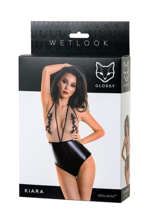 Zmysłowe Body Wetlook KIARA – czarne, rozmiar XL