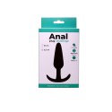 Czarny plug analny medium