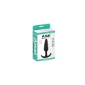 Czarny plug analny medium