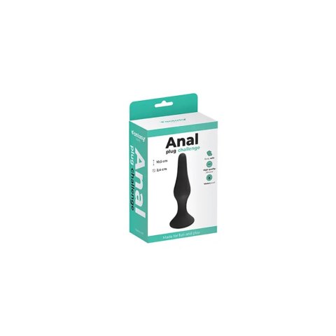Dyskretny Czarny Plug Analny (Mały)