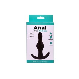 Elegancki Czarny Plug Analny