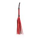Elegancki Flogger w Kolorze Czarno-Czerwonym