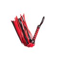 Elegancki Flogger w Kolorze Czarno-Czerwonym