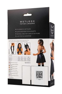 Sukienka Marisa z efektem Wetlook, czarna, rozmiar L