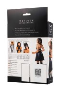 Zmysłowa sukienka Glossy Marisa wetlook – czarna, rozmiar M