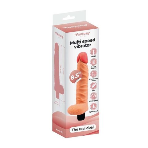 Realistyczny Wibrator The Real Deal z Jądrami – 21 cm