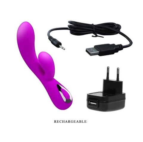 PRETTY LOVE-HONEY: Podwójny Stymulator z 10 Funkcjami i Ładowaniem USB