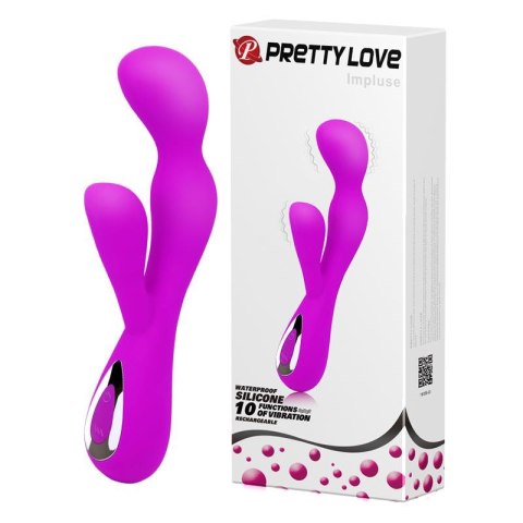PRETTY LOVE - IMPLUSE, Wibrator z 10 funkcjami i ładowaniem USB