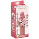 Realistyczne dildo silikonowe z ruchomą skórką, 21 cm