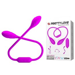 PRETTY LOVE – Giętki Wibrator z Podwójną Stymulacją, 12 Funkcji Wibracji