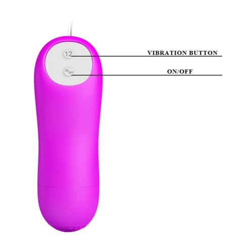 PRETTY LOVE – Mini Jajeczko Miłości z 12 Funkcjami Wibracji