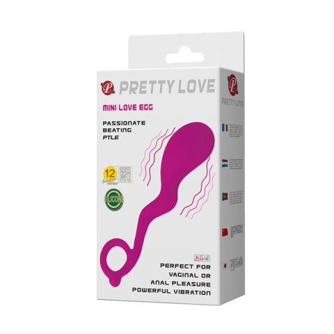PRETTY LOVE – Mini Jajeczko Miłości z 12 Funkcjami Wibracji