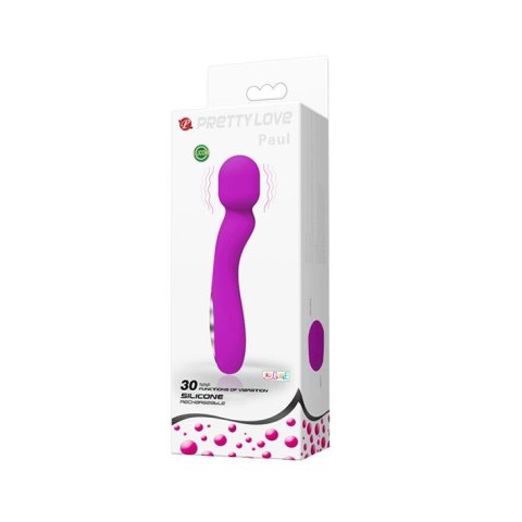 Pretty Love Paul Fioletowy – Zmysłowy Masażer z 30 Funkcjami i Ładowaniem USB
