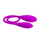 PRETTY LOVE - SNAKY VIBE USB: Podwójny Wibrator z 7 Funkcjami dla Nieskończonej Przyjemności