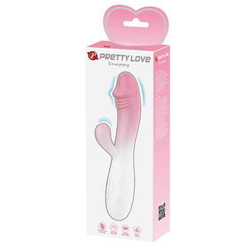 PRETTY LOVE - SNAPPY: Jasnoróżowy Wibrator Króliczek z 30 Funkcjami Wibracji