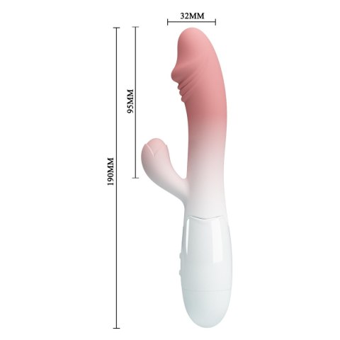 PRETTY LOVE - SNAPPY: Jasnoróżowy Wibrator Króliczek z 30 Funkcjami Wibracji