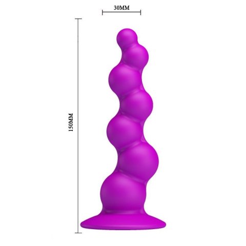 PRETTY LOVE - Sturdy Dong: Luksusowy Plug Analny z Kaskadą Kulek