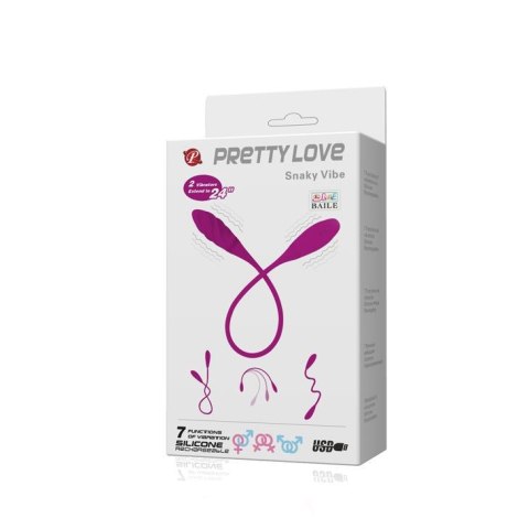 PRETTY LOVE - Wibrująca Przyjemność Snaky z 7 Funkcjami USB