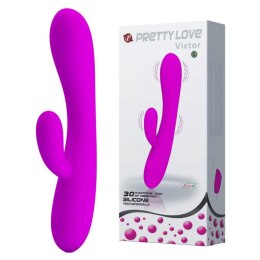 PRETTY LOVE VICTOR - Luksusowy Wibrator Króliczek z 30 Funkcjami i Ładowaniem USB