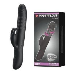 PRETTY LOVE - COLIN, Wibrator Króliczek USB z 7 Trybami Wibracji i 4 Funkcjami Obrotu