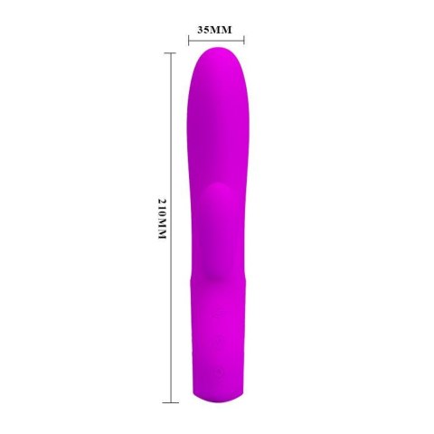 PRETTY LOVE - Elmer, Fioletowy Wibrator z 12 Funkcjami i Ładowaniem USB