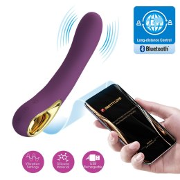 PRETTY LOVE Ethan – Purpurowy Wibrator z 12 Funkcjami Wibracji i Zdalnym Sterowaniem przez Aplikację Mobilną