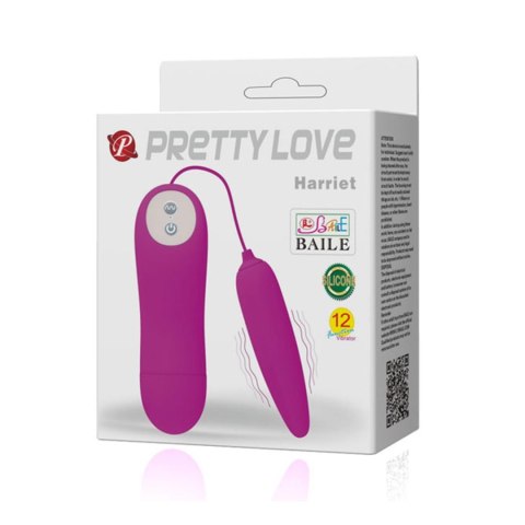 PRETTY LOVE – Harriet: Jajko wibrujące z 12 funkcjami