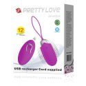 PRETTY LOVE - JESSICA – Bezprzewodowe Jajko Wibrujące z 12 Funkcjami i Ładowaniem USB