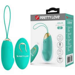 PRETTY LOVE - JULIA Dream Chaser 2, Zielone, Jajeczko Wibrujące ze Zdalnym Sterowaniem i 12 Funkcjami
