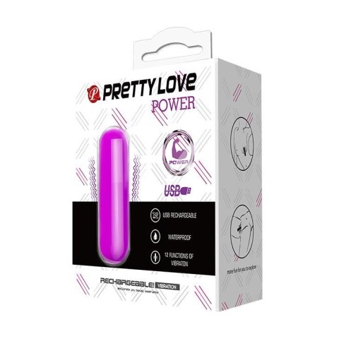 PRETTY LOVE - Jajko Wibrujące POWER USB z 12 Trybami