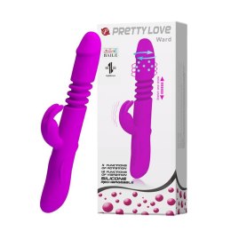 PRETTY LOVE WARD – Wielofunkcyjny Wibrator Króliczek z Rotacją i Stymulatorem Łechtaczki, USB