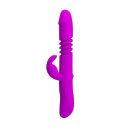 PRETTY LOVE WARD – Wielofunkcyjny Wibrator Króliczek z Rotacją i Stymulatorem Łechtaczki, USB