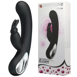 PRETTY LOVE WEBB – Zmysłowy Wibrator Króliczek z 12 Trybami Wibracji i Ładowaniem USB