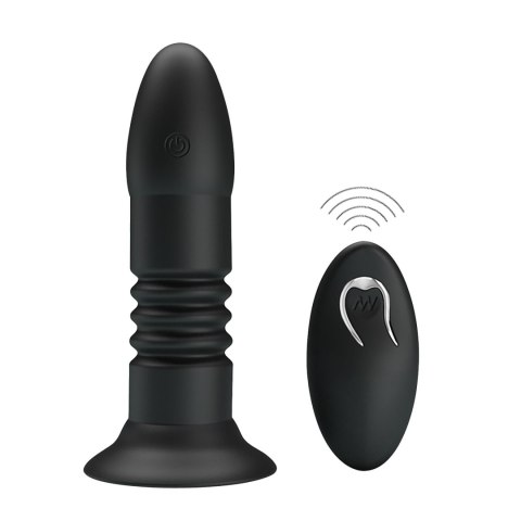 MR PLAY - Wibrujący korek analny z funkcją penetracji i pilotem