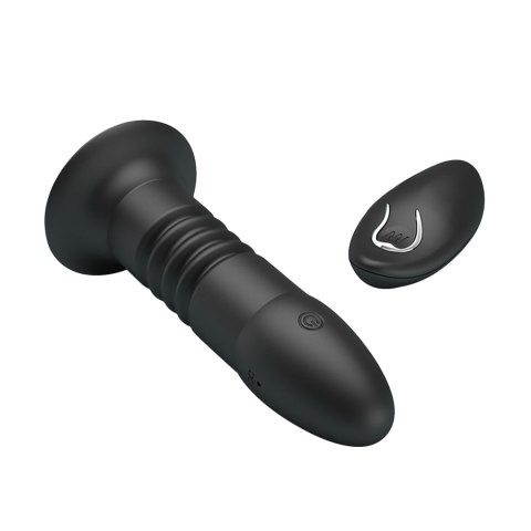 MR PLAY - Wibrujący korek analny z funkcją penetracji i pilotem
