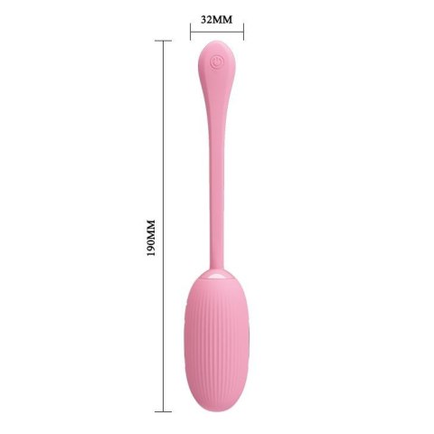 PRETTY LOVE - DOREEN 3: Wibrujące jajko z 12 trybami i 3 poziomami elektro-stymulacji, USB i aplikacją