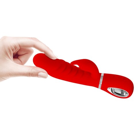 PRETTY LOVE - PRESCOTT Czerwony Króliczek z 7 Funkcjami Wibracji