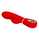 PRETTY LOVE - PRESCOTT Czerwony Króliczek z 7 Funkcjami Wibracji