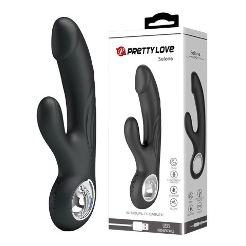 PRETTY LOVE Selene – Zmysłowy Wibrator z 7 Funkcjami, Ładowany USB, Czarny