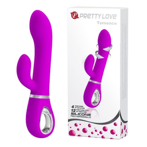 PRETTY LOVE TERNENCE USB PURPLE – Wibrator z 4 Trybami Rotacji i 12 Funkcjami Wibracji