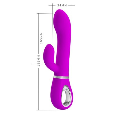 PRETTY LOVE TERNENCE USB PURPLE – Wibrator z 4 Trybami Rotacji i 12 Funkcjami Wibracji