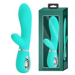 PRETTY LOVE - THOMAS USB: Zielony Wibrator Króliczek z 7 Trybami Przyjemności